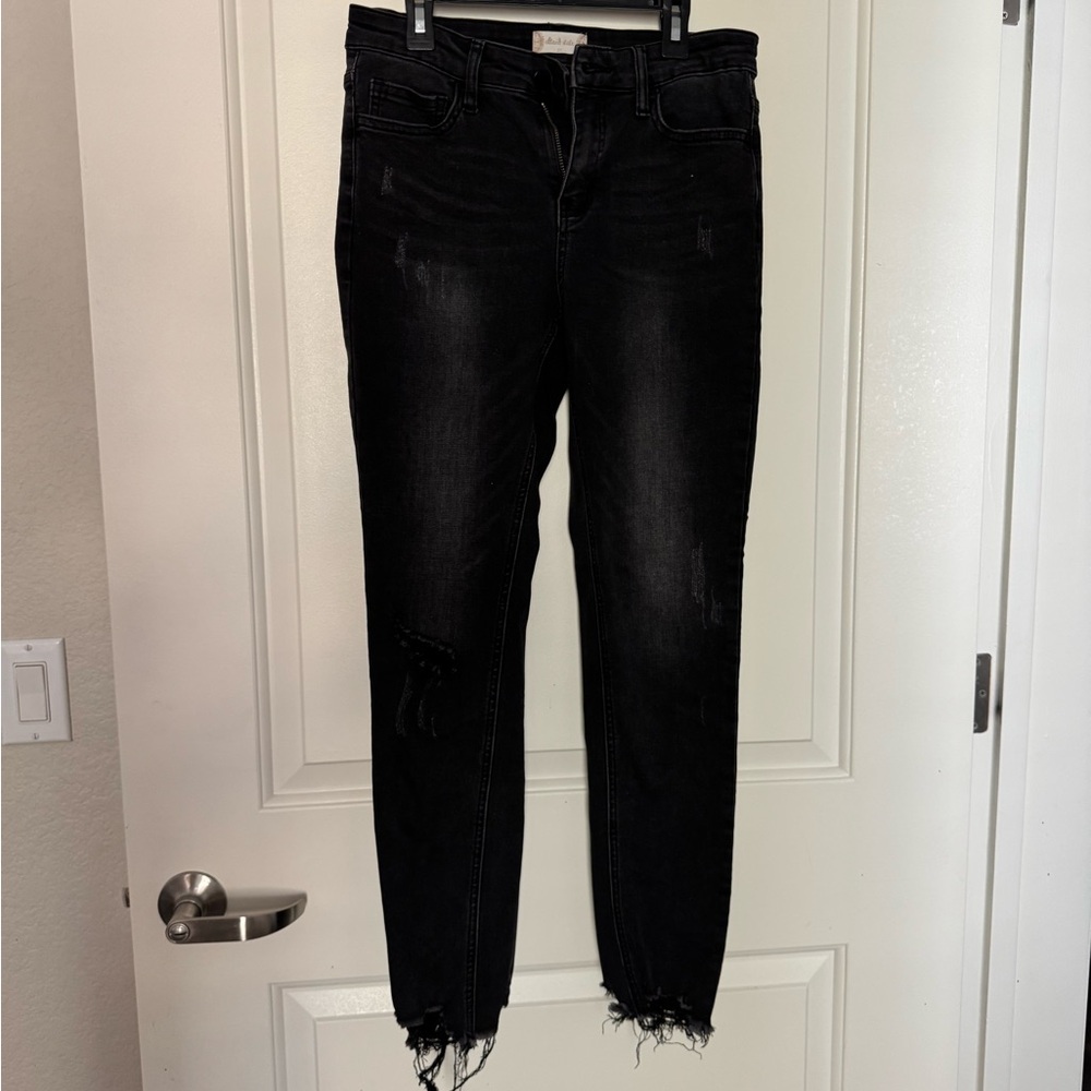 Altar'd State Black Ankle Cropped Jeans